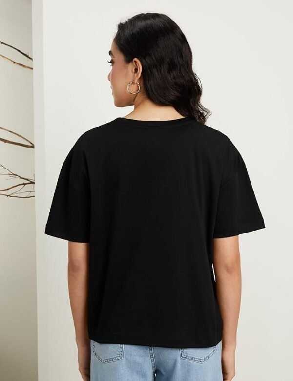 Symbol Premium Women's Super Soft Cotton Round Neck Solid T-Shirt (Stylish | Oversized Fit) (Available in Plus Sizes)