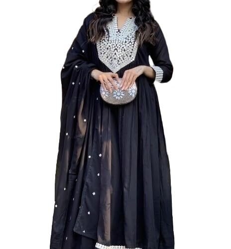 Nermosa Women Embroidery Kurta and Pant Set with Dupatta