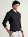 Men's Cotton Long Sleeve Polo