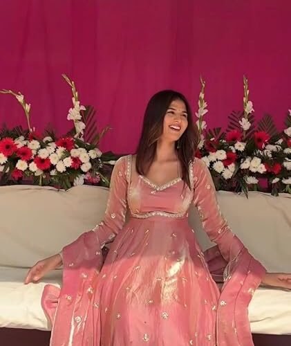 INDO ERA Women's Cotton Kurta and Pant with Dupatta Set