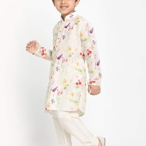 New Traditional Ethnic Set for Boys Printed Indian Dress Kids Ethnic Kurta Pajama