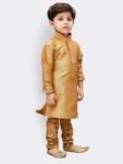 AJ DEZINES Boys Ethnic Kurta Pajama Set | Cotton Full Sleeve Chikankari Kurta with Sequins