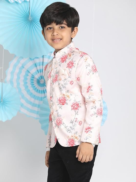 VASTRAMAY Boys' Printed Jodhpuri