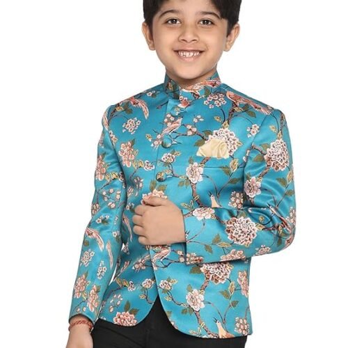 VASTRAMAY Boys' Printed Jodhpuri