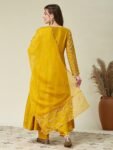 MOKOSH Women's Embroidered Anarkali and Pant with Dupatta Set(DM-471)