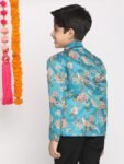 VASTRAMAY Boy's Cotton Printed Kurta Pyjama Set