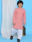 KGN Boys Cotton Blend Regular Self Desing/Kurta Pajama Set | KGN04 |
