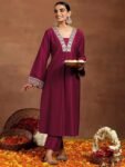 ANNI DESIGNER Pure Cotton Anarkali Kurta Palazzo Dupatta Set for Women
