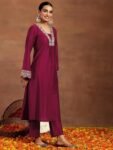 ANNI DESIGNER Pure Cotton Anarkali Kurta Palazzo Dupatta Set for Women