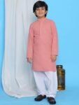 KGN Boys Cotton Blend Regular Self Desing/Kurta Pajama Set | KGN04 |