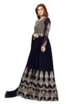 ANNI DESIGNER Women's Cotton Blend Anarkali Printed Kurta with Pant & Dupatta