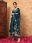 Women’s Rani Pink Anarkali Kurta Set with Dupatta