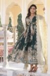 GoSriKi Women's Rayon Viscose Anarkali Solid Kurta with Pant & Dupatta