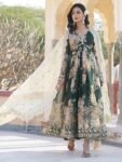 GoSriKi Women's Rayon Viscose Anarkali Solid Kurta with Pant & Dupatta