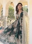 GoSriKi Women's Rayon Viscose Anarkali Solid Kurta with Pant & Dupatta