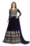 TRENDMALLS Women's Georgette Embroidery Salwar Suit Anarkali Kurta Set with Dupatta